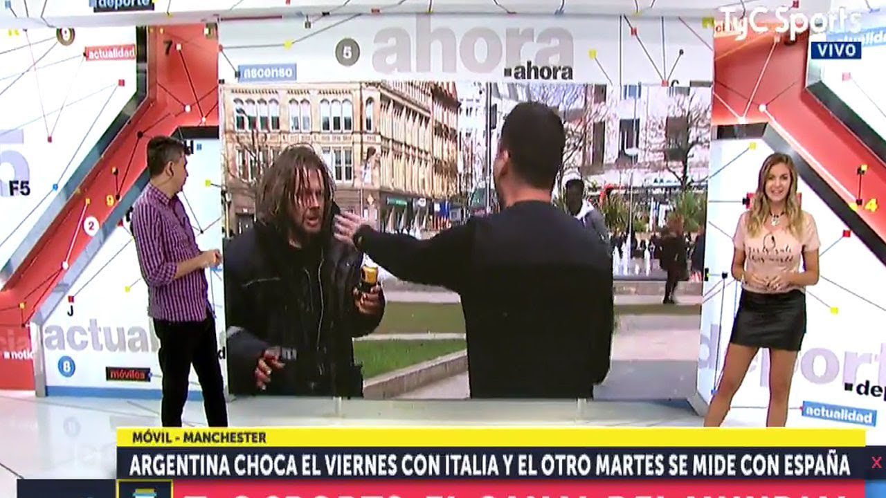 Επίθεση μεθυσμένου σε δημοσιογράφο σε ζωντανή σύνδεση (vid)