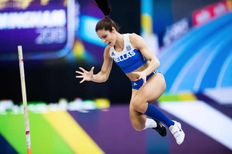 Στεφανίδη και Κυριακοπούλου στο Athens Street Pole Vault