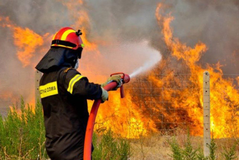 Πυρκαγιά στο Ηράκλειο της Κρήτης