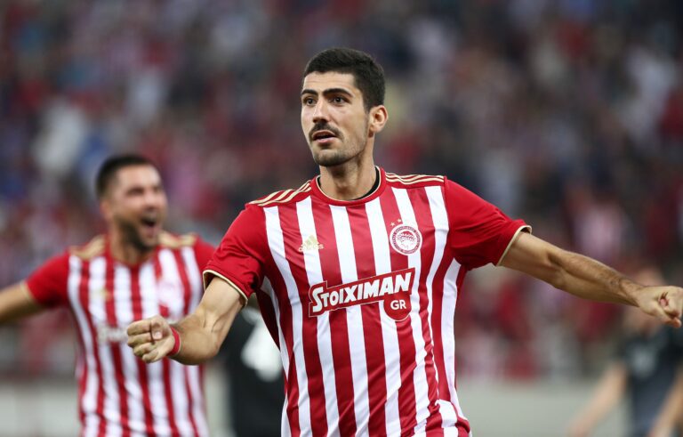 Ολυμπιακός – Μπέρνλι: Προβάδισμα με κεφαλιά του Μπουχαλάκη (vid)