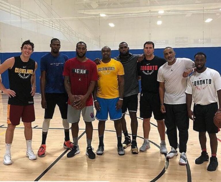 Μαζί για προπόνηση ΛεΜπρόν, Ντουράντ και Λέοναρντ (pic)