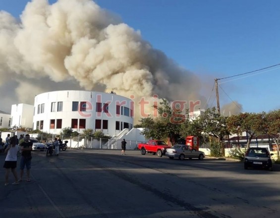 Μεγάλη φωτιά στο Πανεπιστήμιο Κρήτης