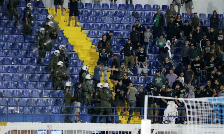 Επεισόδια στο Περιστέρι και πεντάλεπτη διακοπή