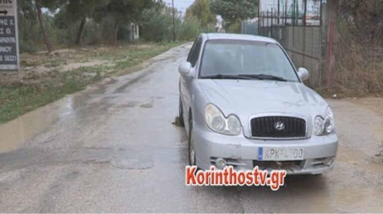 Νεκρός οδηγός στο Βραχάτι, υπέστη έμφραγμα την ώρα της κακοκαιρίας (vid)