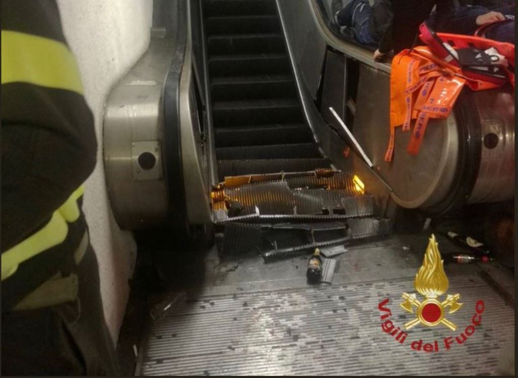 Τρομακτικό ατύχημα στο μετρό με φιλάθλους της ΤΣΣΚΑ! (vid)