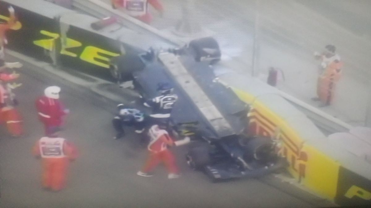 Σοκαριστικό ατύχημα στη Formula 1 (pics)