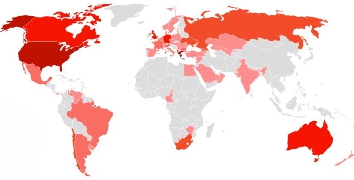 Πόσοι είναι και πού βρίσκονται οι Έλληνες του εξωτερικού (χάρτης)