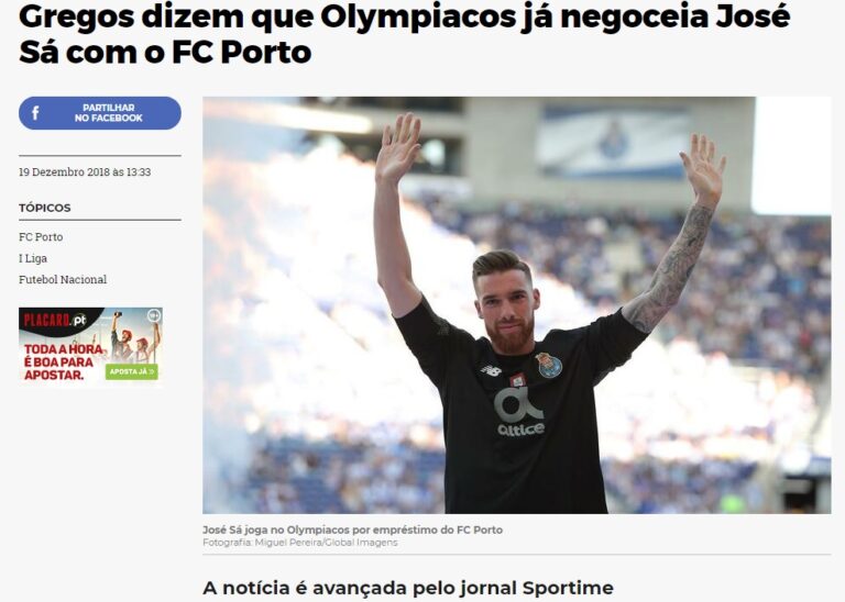 Ολυμπιακός: Οι Πορτογάλοι αναπαράγουν το Sportime για Σα!