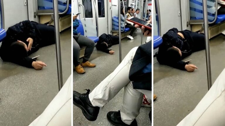 Ο πιο άνετος επιβάτης του μετρό (vid)