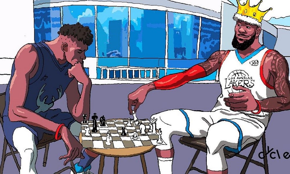 Το απίθανο σκίτσο ΛεΜπρόν και Giannis σε μία παρτίδα… σκάκι (pic)