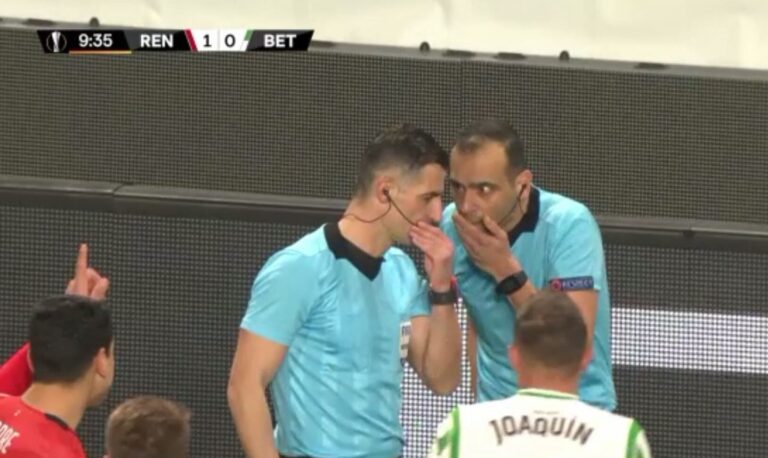 Ο Σιδηρόπουλος υπέδειξε πέναλντι «φάντασμα» στο Ρεν – Μπέτις (vid)