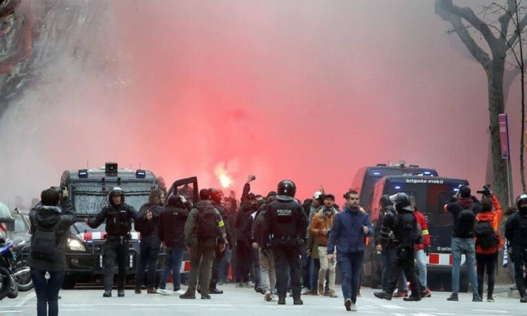 Μπαρτσελόνα-Λιόν: Στο νοσοκομείο έξι οπαδοί (vid)