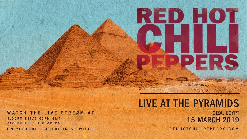 Red Hot Chili Peppers: 10.000 άνθρωποι στις Πυραμίδες της Αιγύπτου για τη συναυλία τους