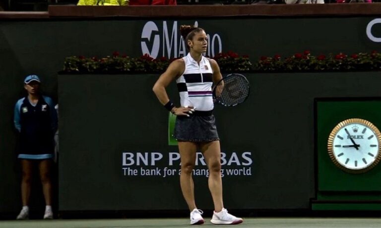 Σάκκαρη: Πρόωρο τέλος από το Indian Wells