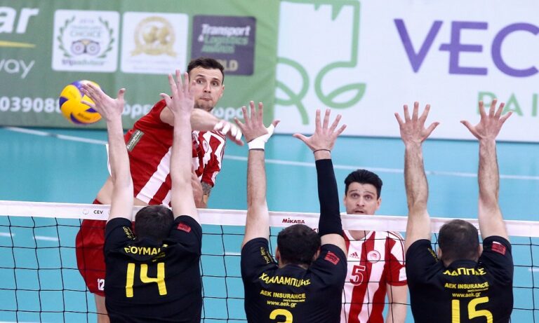 Volley League: Ο Ολυμπιακός είχε τις λύσεις κόντρα στην ΑΕΚ