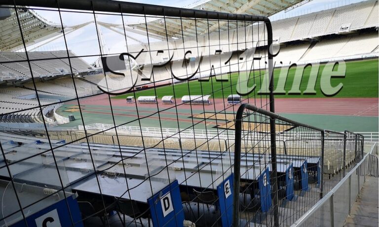 Αποκλειστικές εικόνες: «Φρούριο» τα δημοσιογραφικά στο ΟΑΚΑ για τον τελικο (pics)