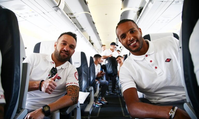 Ολυμπιακός: Αναχώρησε για Πλζεν (pics)