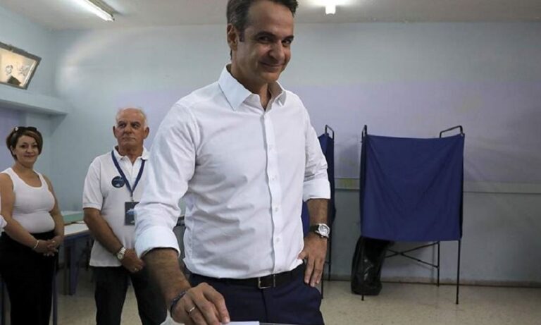 Εκλογές 2019: Ψήφισε και ο Κυριάκος Μητσοτάκης