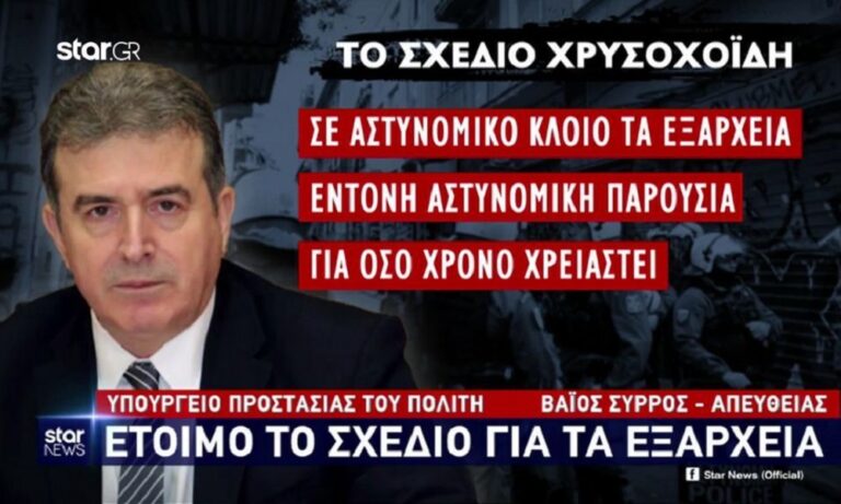 Χρυσοχοΐδης: Έτσι θα «καθαρίσει» τα Εξάρχεια