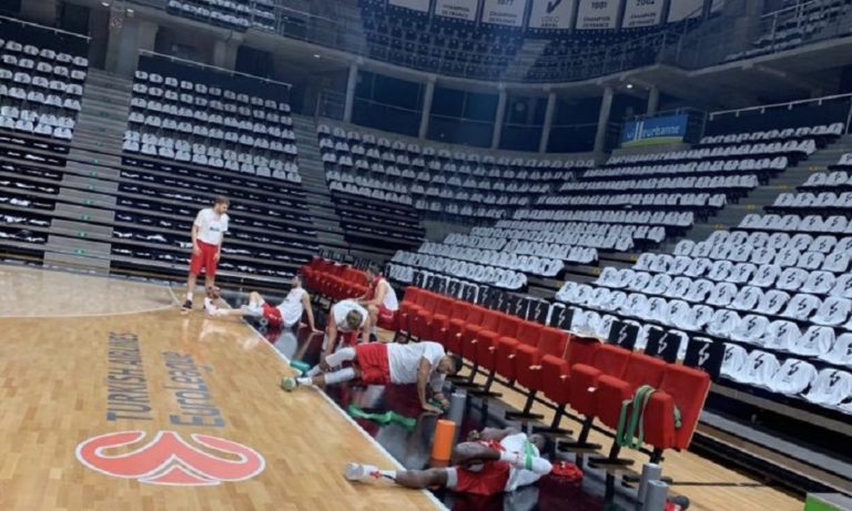 Ολυμπιακός: Η προπόνηση στη Λυών (pics)