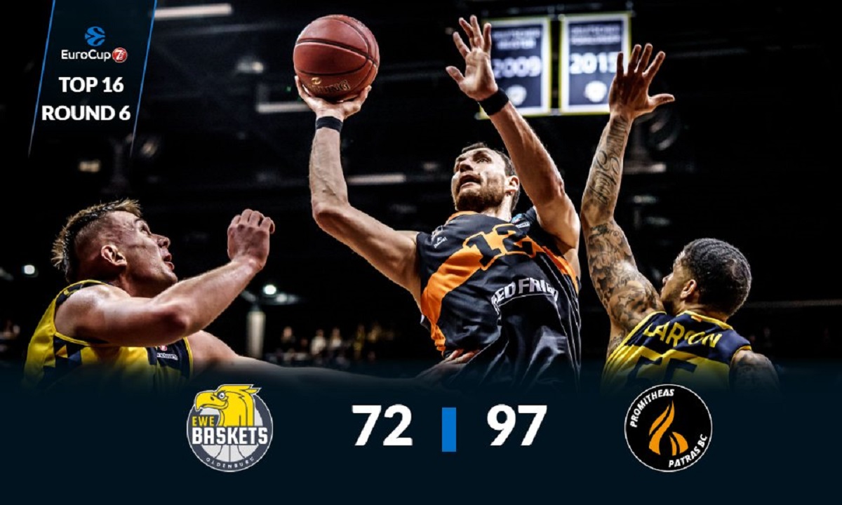 Όλντενμπουργκ- Προμηθέας 72-97: Στους «8» με τρομερό ρεσιτάλ