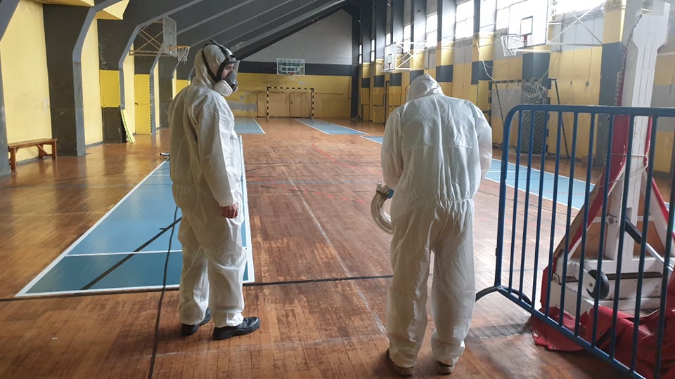 Κορονοϊός: Απολυμάνθηκε το «Αλεξάνδρειο» και τα τμήμα του ΑΣ Άρης (pics)