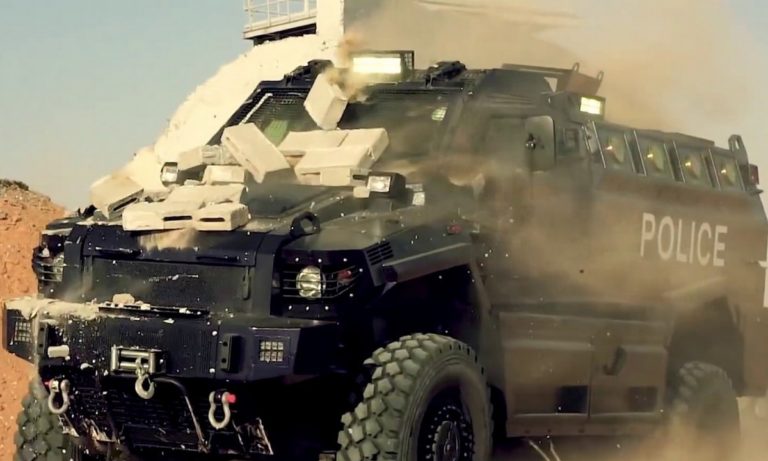 Καστανιές: Έφτασε το πρώτο τεθωρακισμένο MRAP Typhoon της ΕΛ.ΑΣ