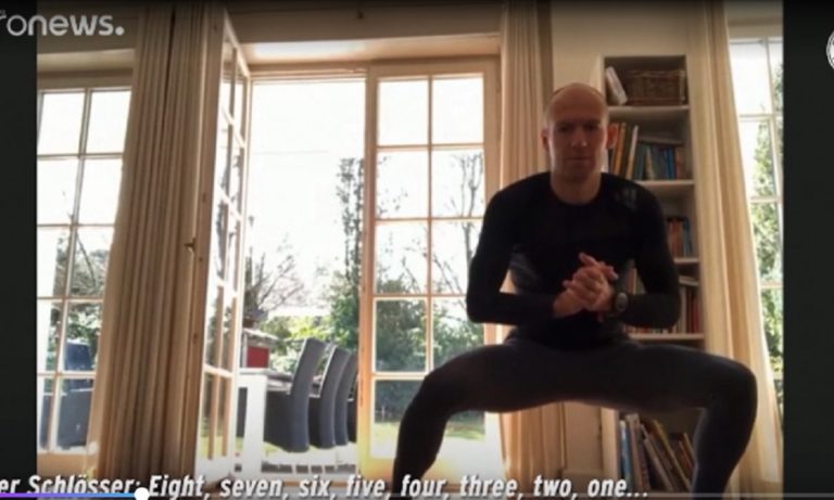 Κορονοϊός: Aθλητές επιστρατεύουν ακόμη και τενεκέδες από γάλα για να γυμναστούν!  (vid)