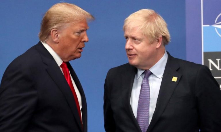 Ο Ντόναλντ Τραμπ προσεύχεται για τον Μπόρις Τζόνσον (vid)