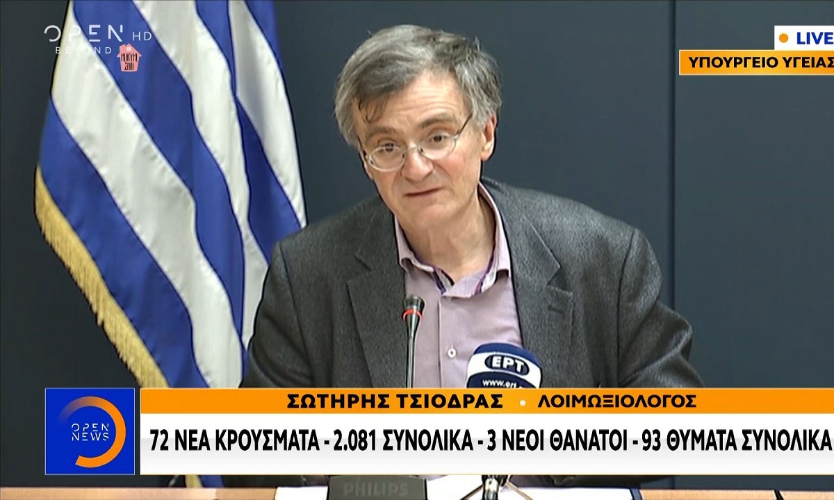 Τσιόδρας: «Αν καταργήσουμε τα μέτρα σε 15 μέρες θα δούμε τις συνέπειες»