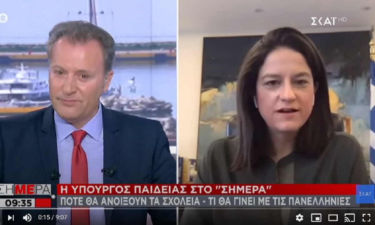 Κεραμέως στον ΣΚΑΪ: Απέφυγε να πει αληθώς Ανέστη η Υπουργός Παιδείας και Θρησκευμάτων (vid)