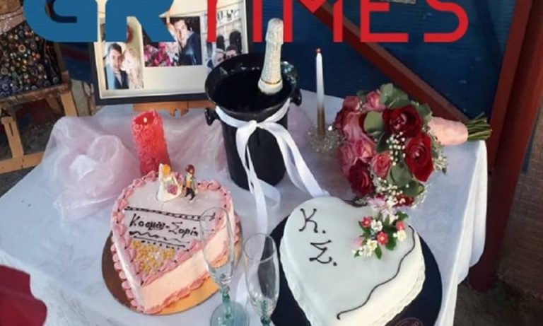 Θεσσαλονίκη: Γάμος στην εποχή του κορονοϊού – Η τούρτα και το γλέντι (pics)