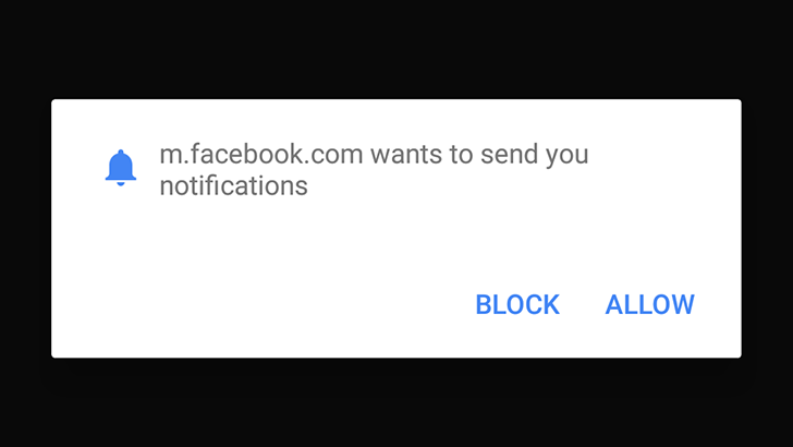 facebook and twitter notifications