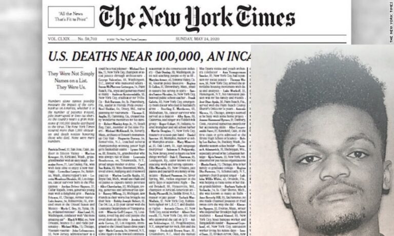 New York Times: Το πρωτοσέλιδο έχει και έναν δολοφονημένο! (pic)