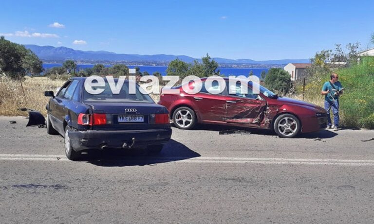Σφοδρό τροχαίο στην Ερέτρια: Γλίτωσε από τύχη οδηγός!
