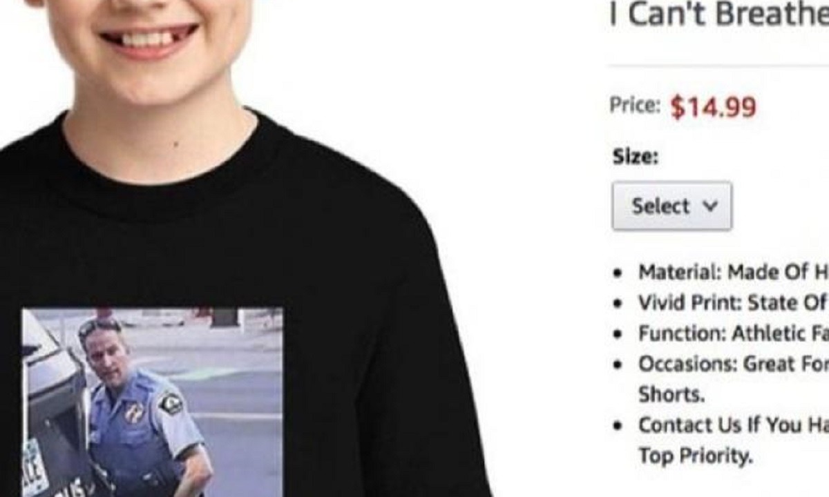 Τζορτζ Φλόιντ: Παιδικό μπλουζάκι με τη δολοφονία του πωλούνταν μέσω Amazon