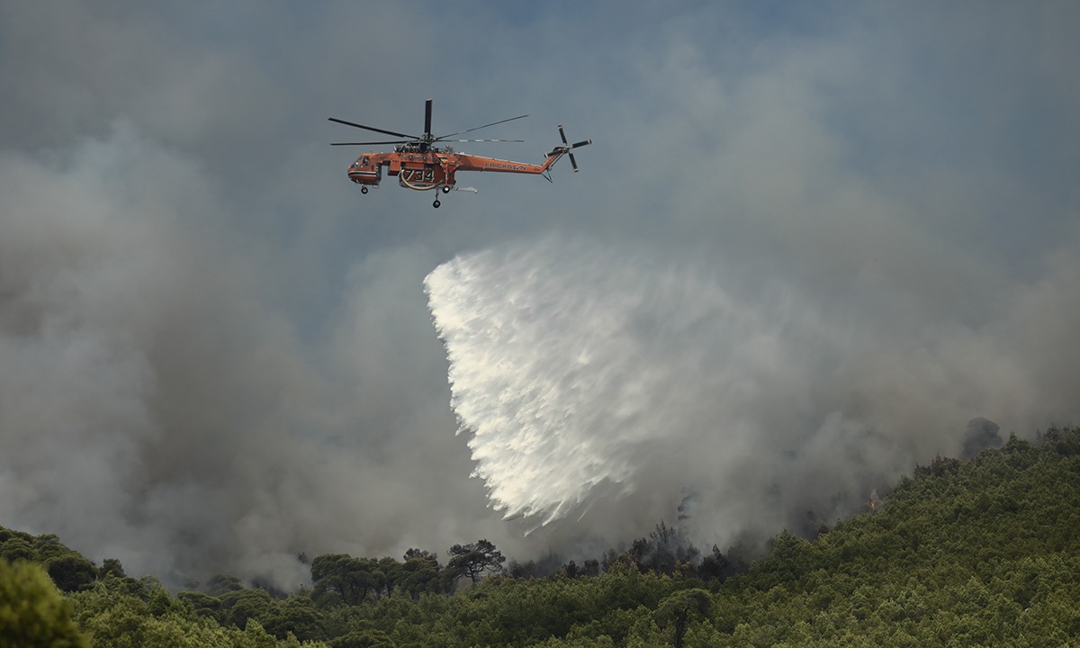 Φωτιά: Επιχείρηση της Πυροσβεστικής στον Ασπρόπυργο