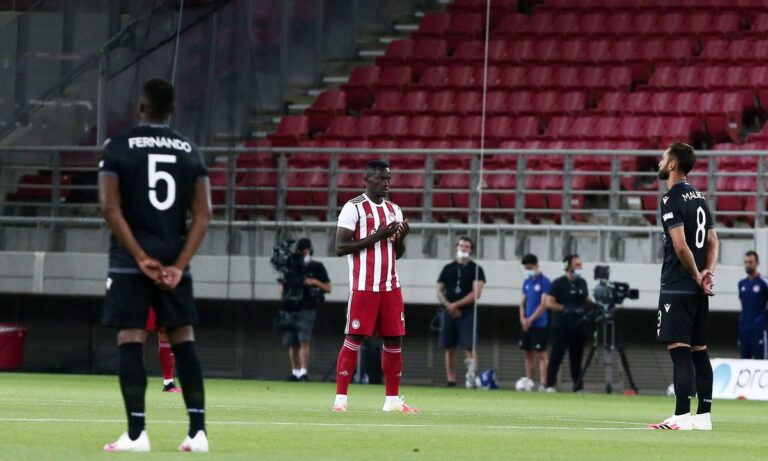 Ολυμπιακός-ΠΑΟΚ: Ενός λεπτού σιγή για τον Αλέφαντο (pics)