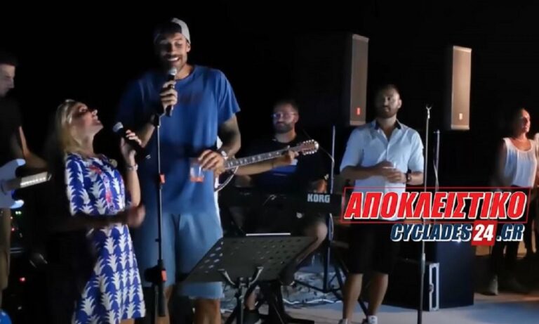 Πρίντεζης: Πήρε το μικρόφωνο και τραγούδησε με την Μπεκατώρου! (vid)