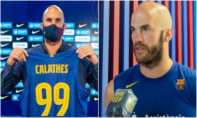 Καλάθης: Παρουσιάστηκε από την Barcelona, μέλι και «μίσος» για Σάρας (vids+pics)