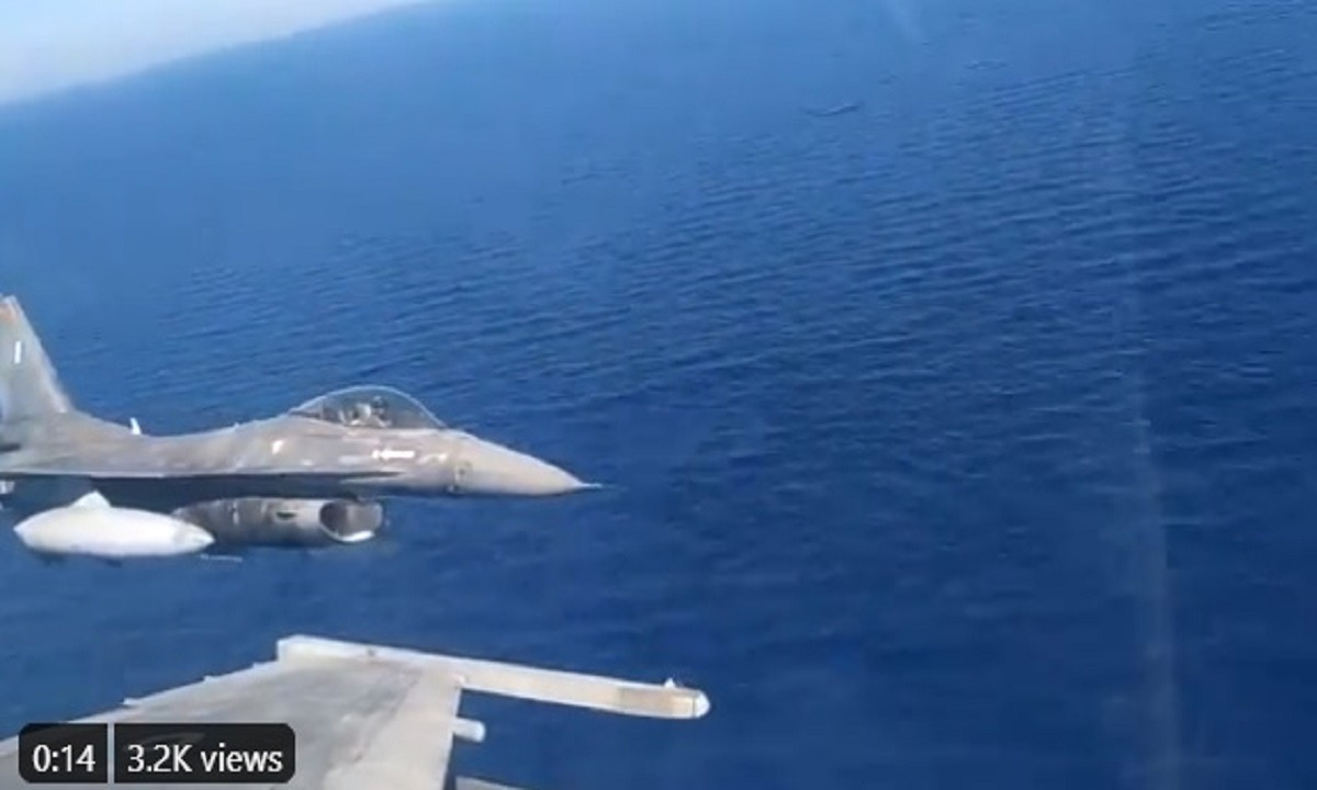 Οruc Reis: Aπίστευτο! Οι Τούρκοι έχουν βάλει χθεσινό βίντεο από ελληνικά F 16 και τα θαυμάζουν