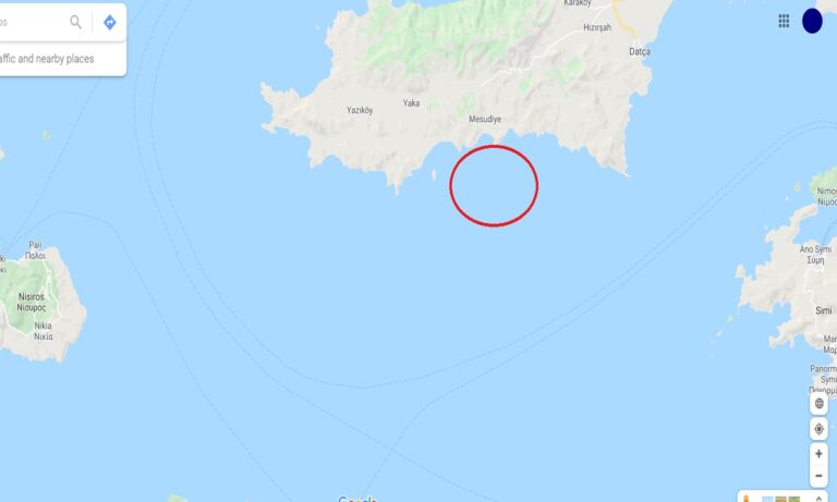 Oruc Reis: Τούρκοι έκρυψαν πυραυλάκατο απέναντι από την Σύμη και Έλληνες την τράβαγαν φωτογραφίες