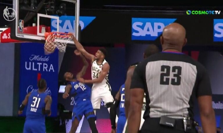 Αντετοκούνμπο: Αδιανόητο κάρφωμα και… έκρηξη (vid)