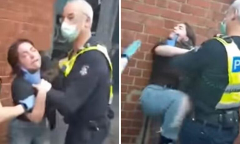 Σάλος στην Αυστραλία: Αστυνομικός αρπάζει από το λαιμό γυναίκα επειδή δε φορά μάσκα