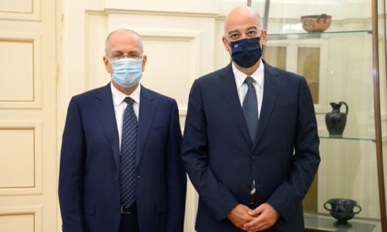 Orus Reis: Συνάντηση Δένδια με τον πρέσβη του Ισραήλ