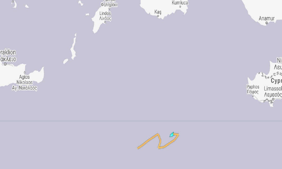 Οruc Reis: Το έβγαλαν εκτός της περιοχής της ελληνικής Navtex οι Τούρκοι το βράδυ