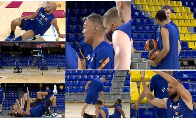 Μπαρτσελόνα: Πρώτη προπόνηση στο «Παλάου Μπλαουγκράνα» (Vid)