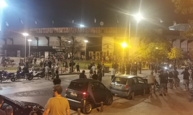 ΠΑΟΚ-Μπενφίκα: Πάρτι οπαδών έξω από την Τούμπα! (vid)