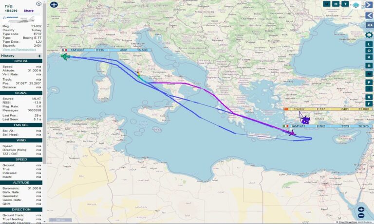 Toύρκοι: Έξαλλοι – Γαλλικό C 135 εφοδίασε ελληνικά F 16 πάνω από το Καστελόριζο