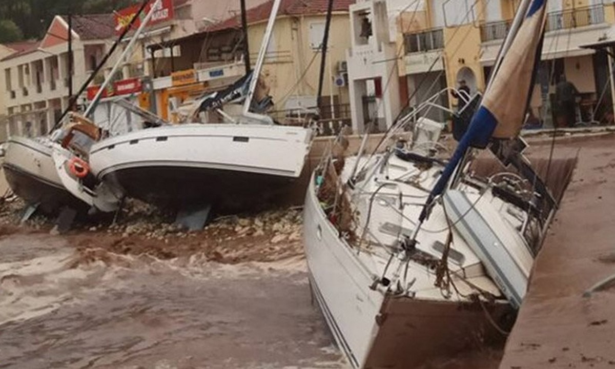 Ιανός: Πού βρίσκεται ο κυκλώνας – Προβλήματα σε Κεφαλονιά, Ζάκυνθο, Ιθάκη (vids)